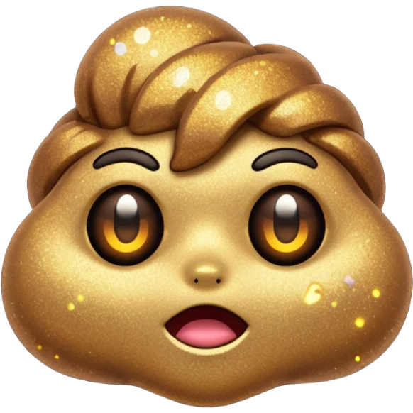 glitter poops brown cyberpunk emoji