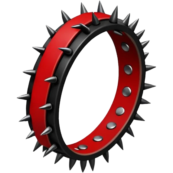 Black and red gothic thorny bracelet armlet  emoji
