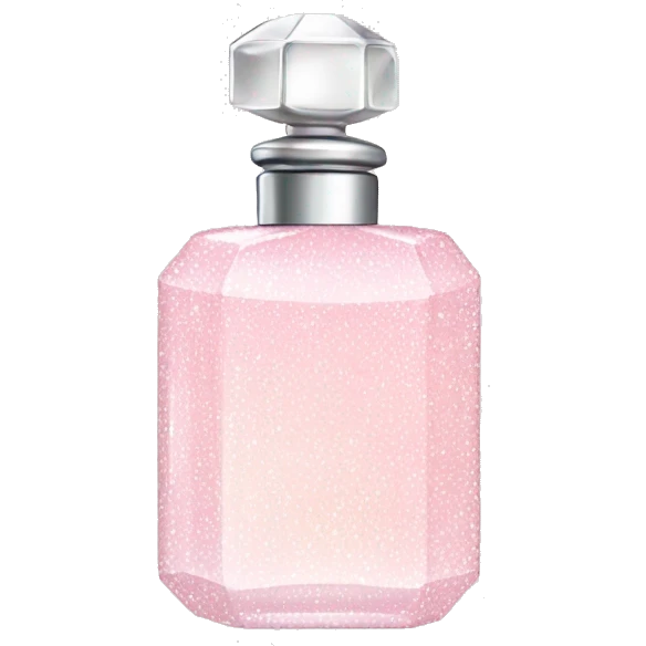 Light pink and white sparkly perfume  emoji