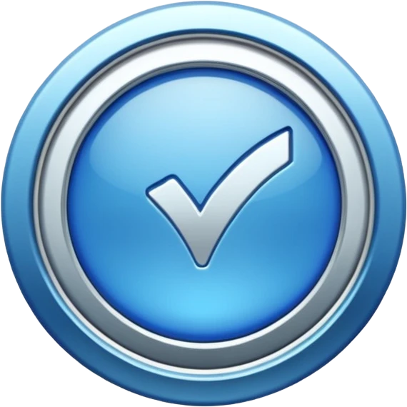 Blue verification badge emoji