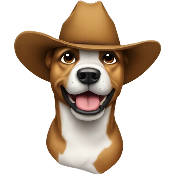 Dog cowboy emoji