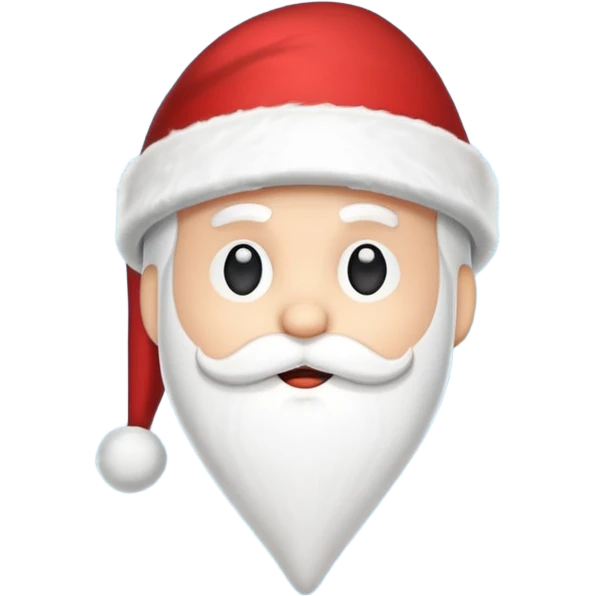 Create an icon of a location pin with a Christmas Santa hat on top, in a clean, modern, flat style. emoji