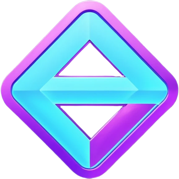 Futuristic “refresh/replay” arrow in Virtuosa style: rounded shape, blue (#00A9F4) and violet (#9A1AFF) neon glow, smooth 3D look, friendly and modern. No text. Full background (not transparent).
 emoji