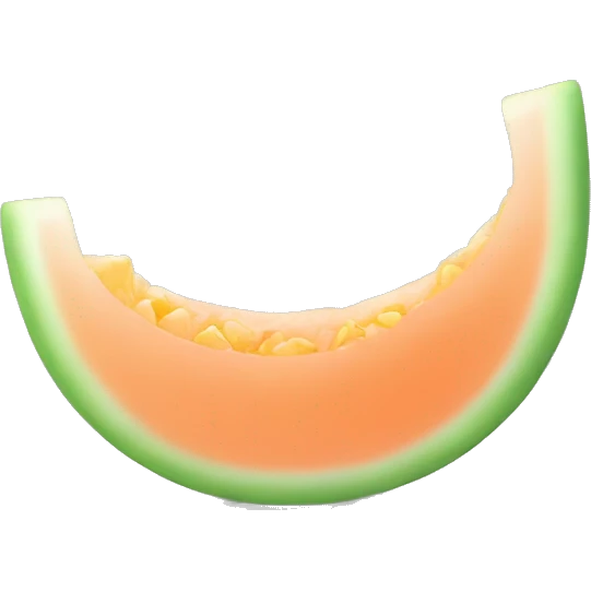 white and melon  emoji