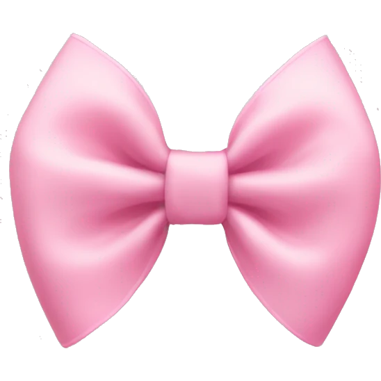 Baby pink bow emoji