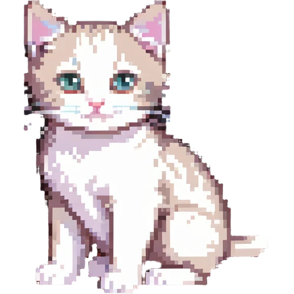 Kitten and flowers emoji