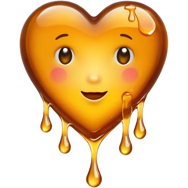 Heart with honey emoji