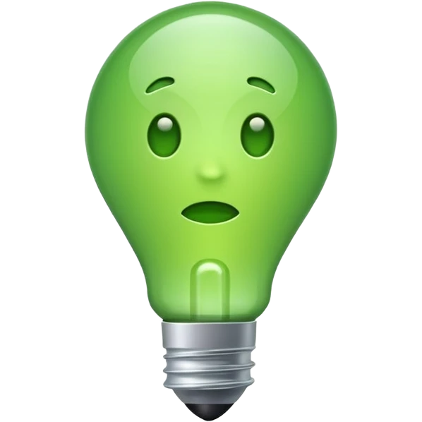 make exclamation sign inlight green color emoji emoji