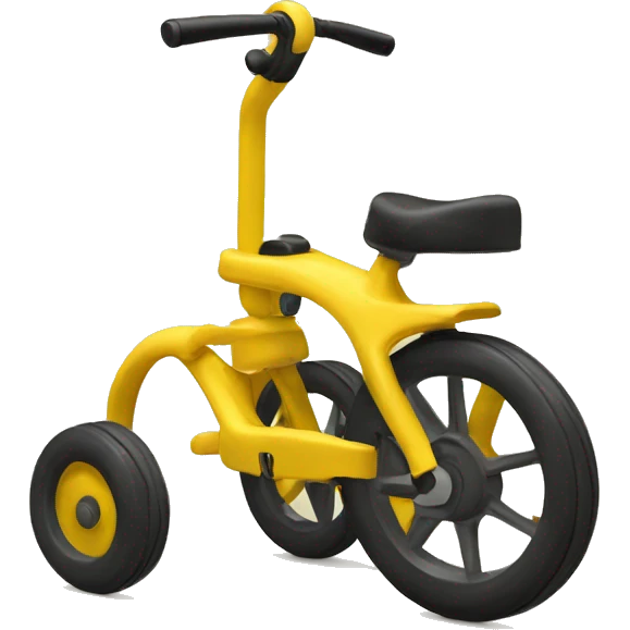 yellow Alinker walking tricycle emoji