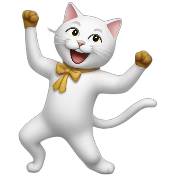 Un chat qui danse emoji