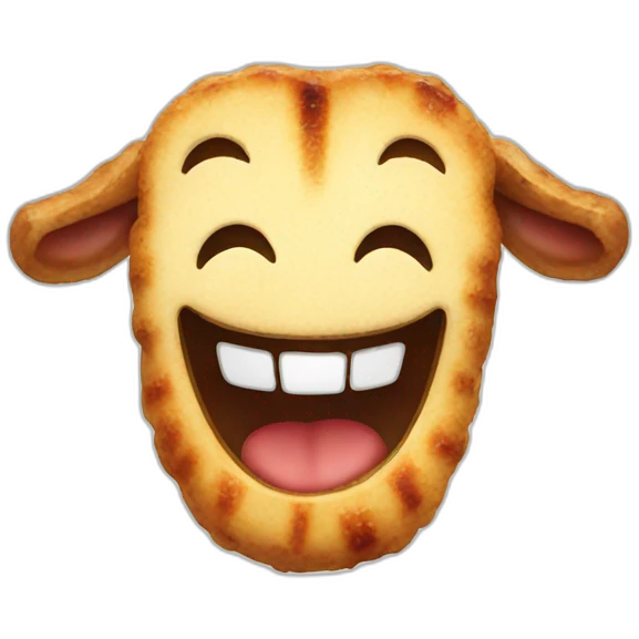 Grilled lambchops laughing emoji