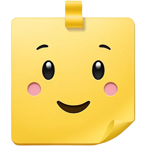 Post it note  emoji