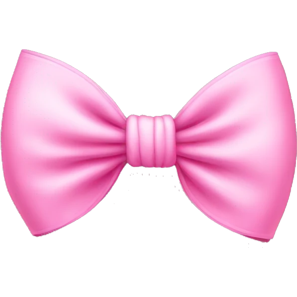 Pink bow emoji