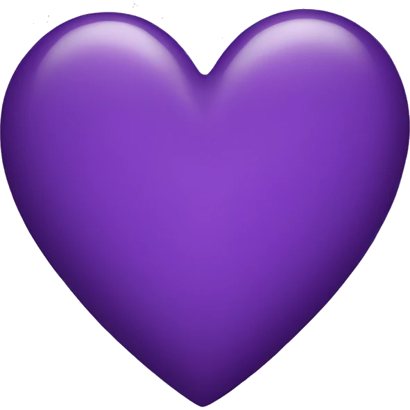 Purple heart emoji