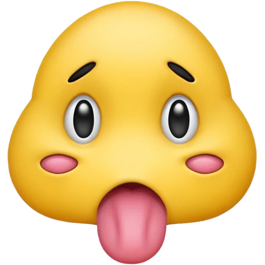 Regular yellow emoji with x as eyes and a tongue hanging out to the side like it is dead and dramatic emoji