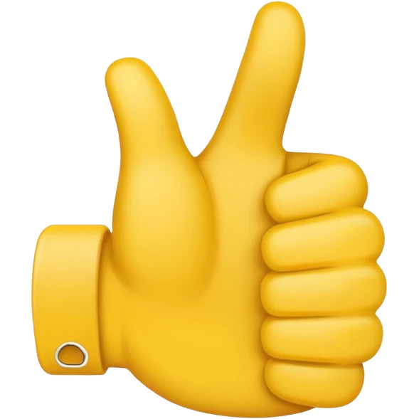 thumbs up emoji, positive and bold emoji