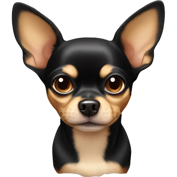 black and tan chihuahua emoji