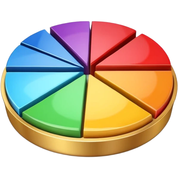 3d pie chart emoji