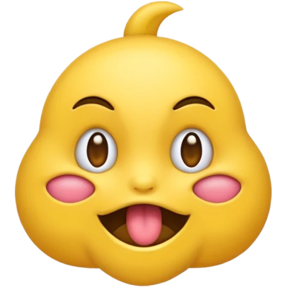 Un emoji qui se moque en tirant la langue avec plein de nœuds autour de la tête emoji