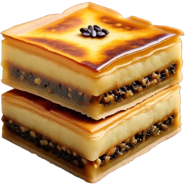 martabak manis-cinematic-realistic-martabak manis-dish-emoji,-depicted-as-a-single,-square-slice-of-sweet,-thick-martabak manis-with-a-rich,-indulgent-filling,-rendered-with-detailed-textures-and-vibrant,-appetizing-lighting emoji
