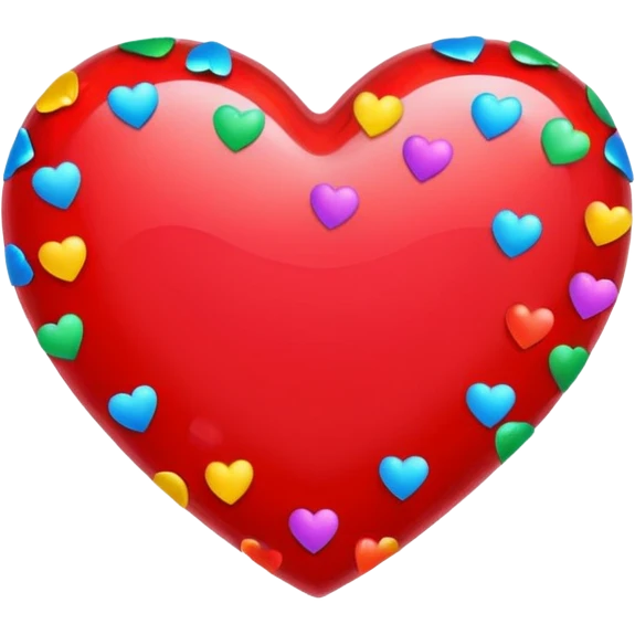 heart with a confetti fill emoji