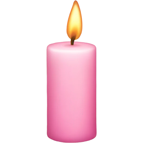 light pink candle emoji