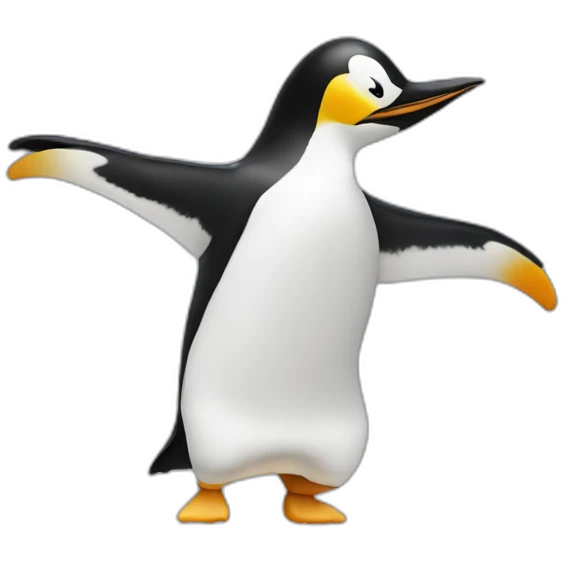 Pingouin dab emoji