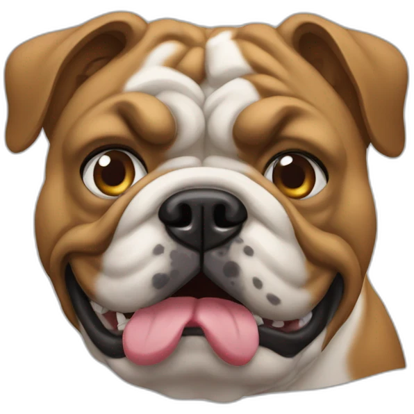Bulldog chunkt emoji