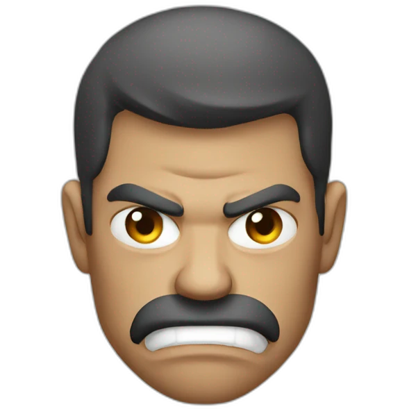 Angry humain  emoji
