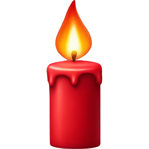 Red candle emoji
