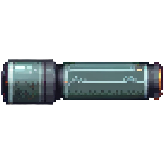 a cannon made of glass, transparent, fragile emoji
