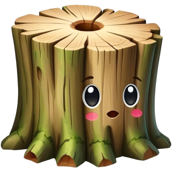 tree trunk block emoji