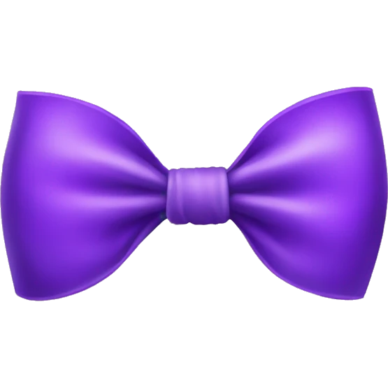 Purple bow emoji