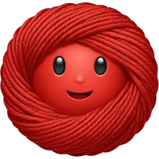 red ball of yarn emoji