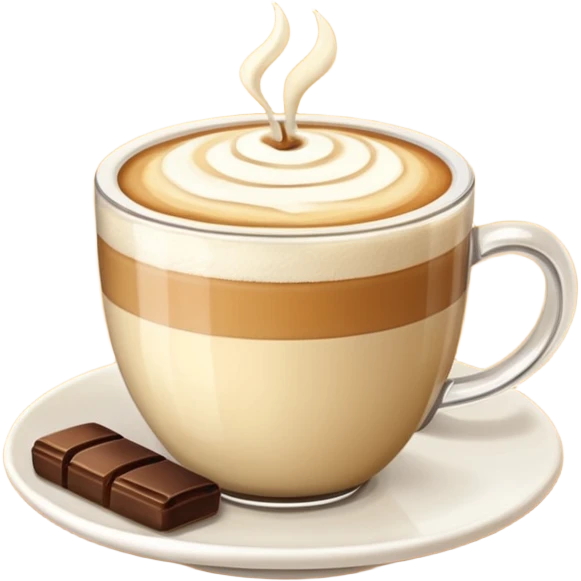 genera un cafe con vainilla que sea minimalista  emoji