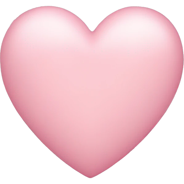 Light pink heart emoji