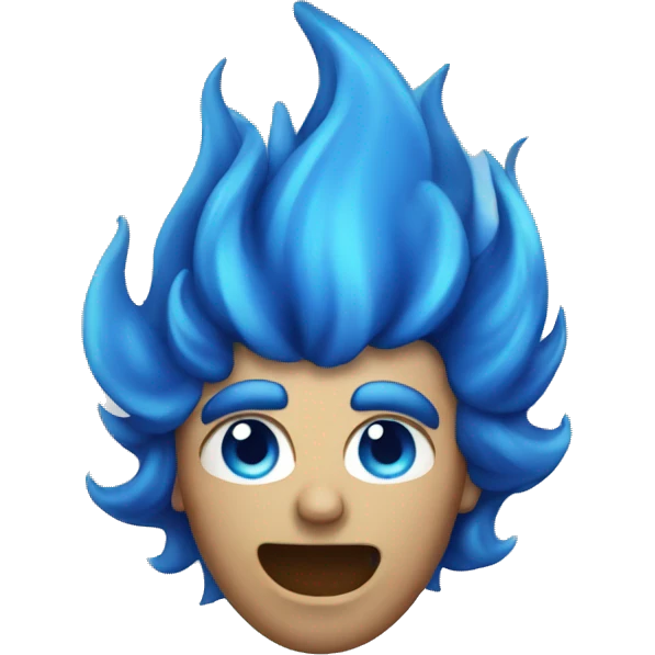 Blue fire emoji