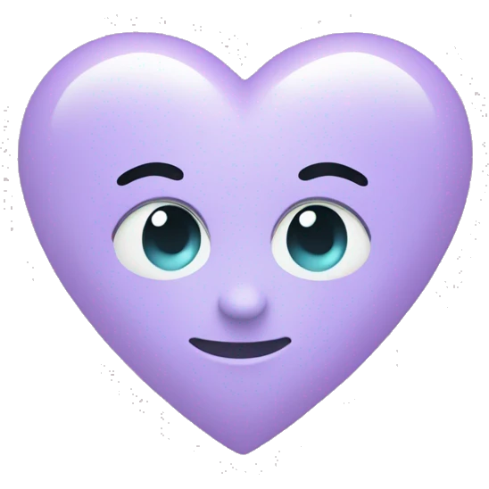 Lillac pastel heart emoji