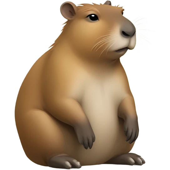 Thinking capibara emoji