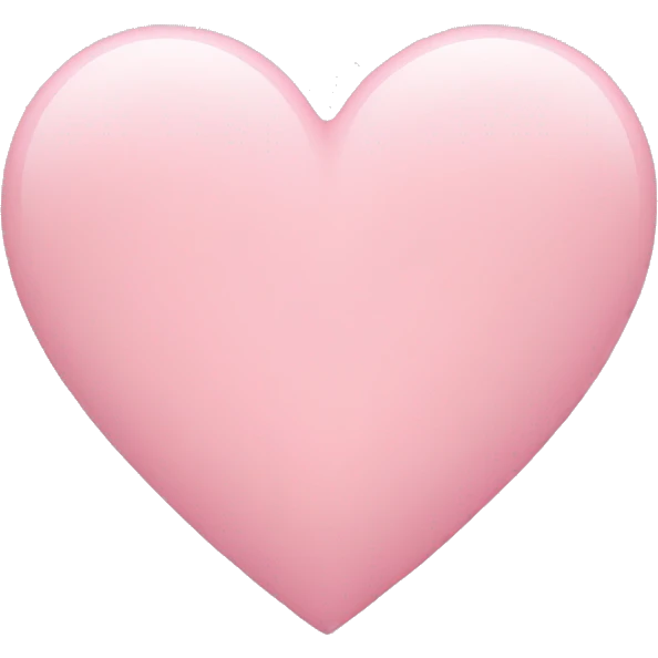 Pastel pink heart  emoji