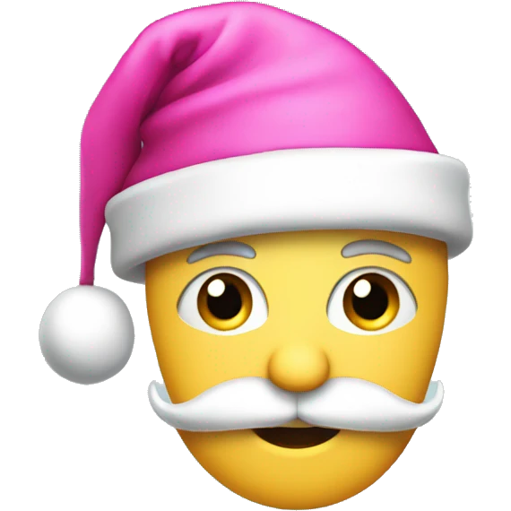 pink santa hat emoji