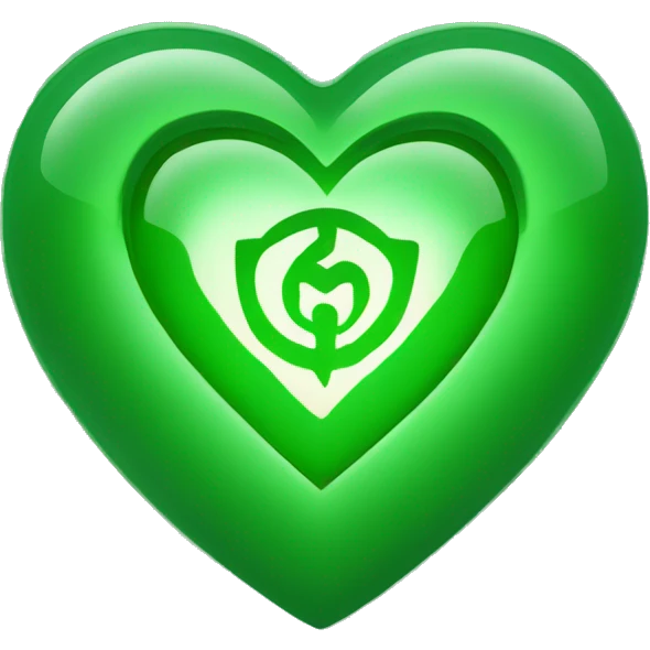 Green heart chakra symbol  emoji