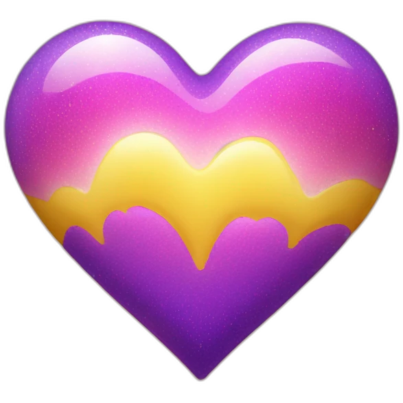 pink-and-purple-heart-with-yellow-sparkles emoji