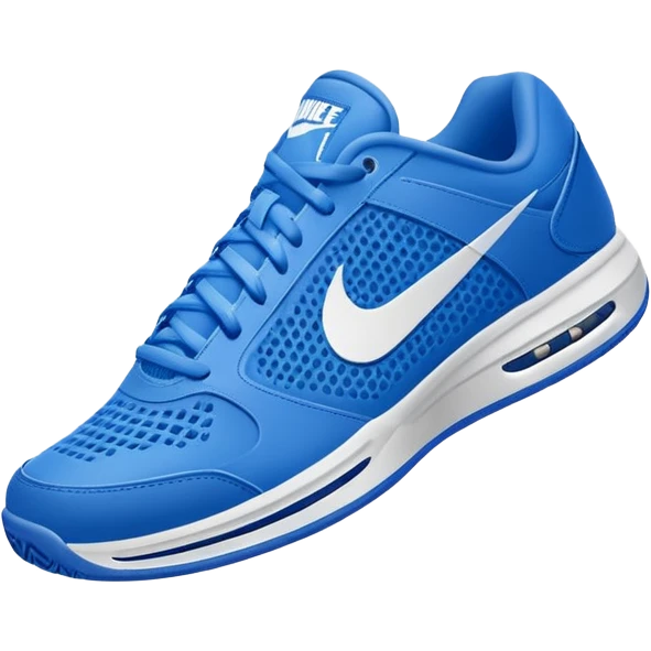 detailed blue Nike tennis shoe, realistic look emoji