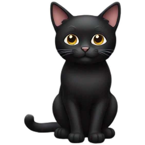 Black cat emoji