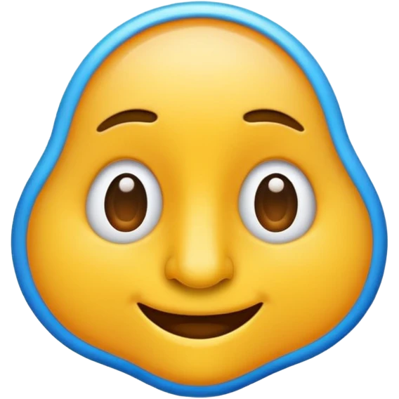 simple low-detail nose emoji, plastic toy-like look, smooth material, bright soft colors, hyper-casual art style
 emoji