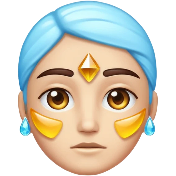 crystal lab character eyebrow raise with glow emoji