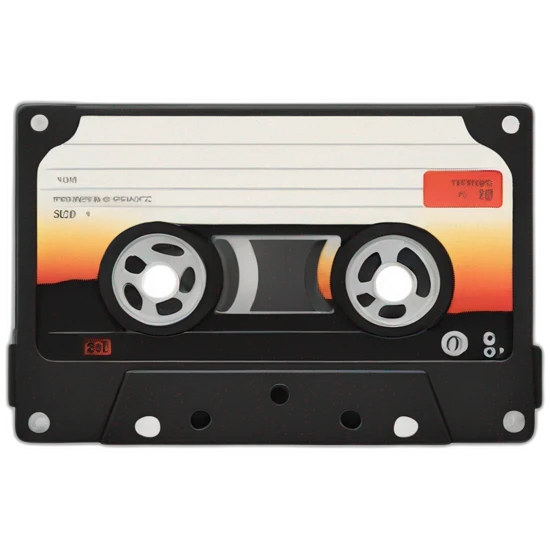 Cassette mixtape emoji