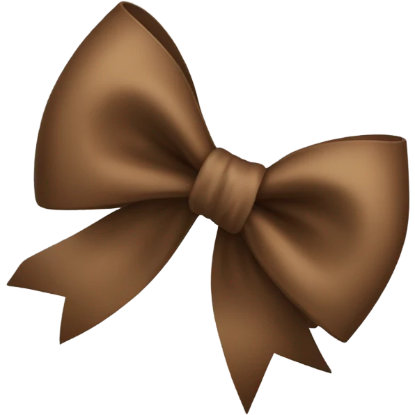 brown bow  emoji