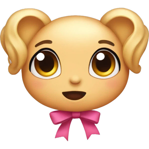 Cute bow emoji